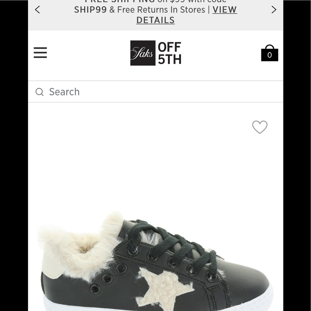 Girls Hoo Mia star sneakers size 5